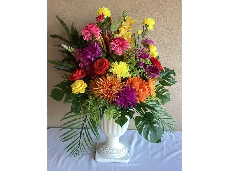 Artificial flowers for hire Church Decor Auckland