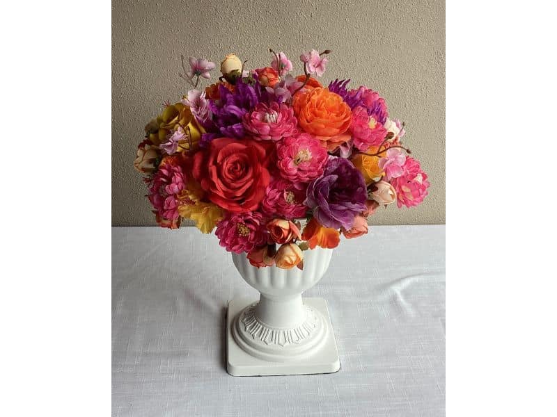 artificial flowers table decoration for hire Auckland
