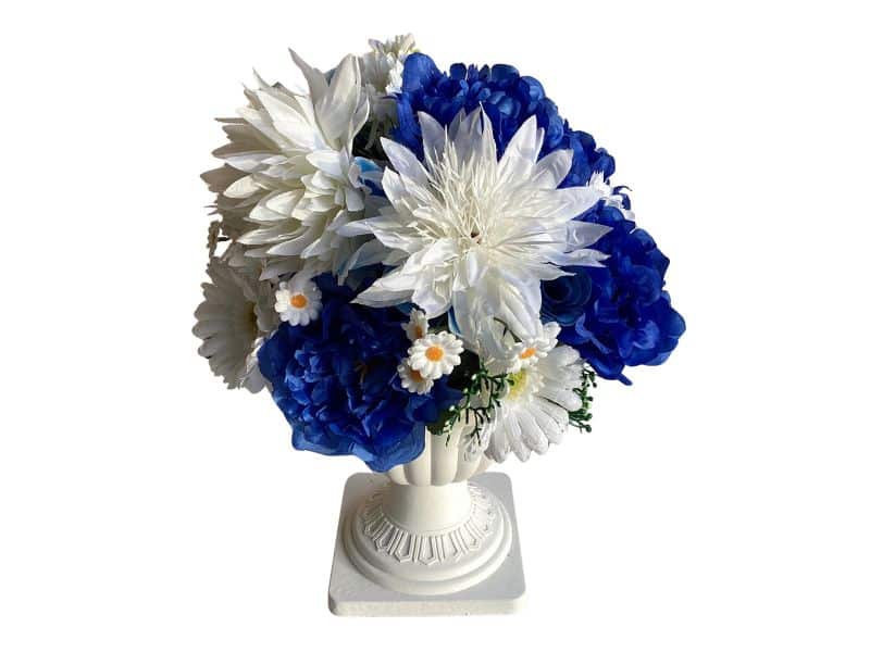 Artificial Flowers Table Decoration Royal Blue for hire Auckland