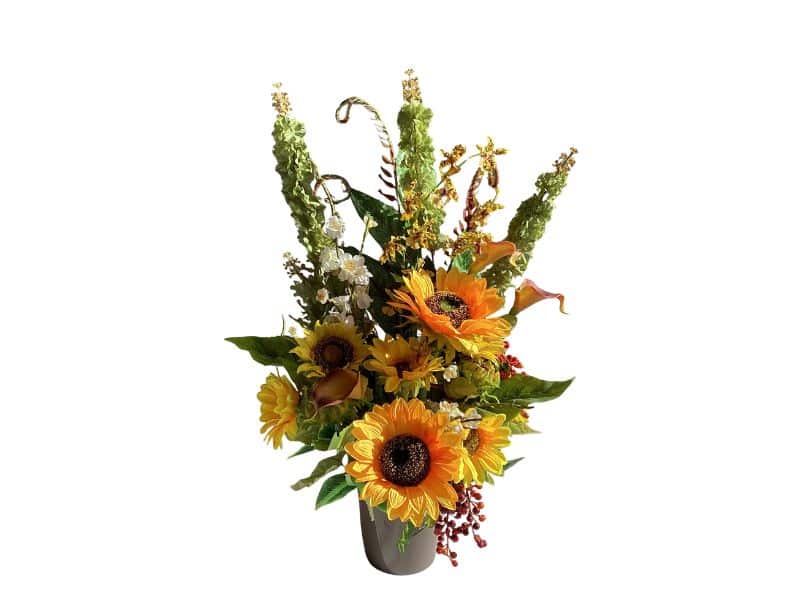 Artificial flowers table display for hire Auckland wide