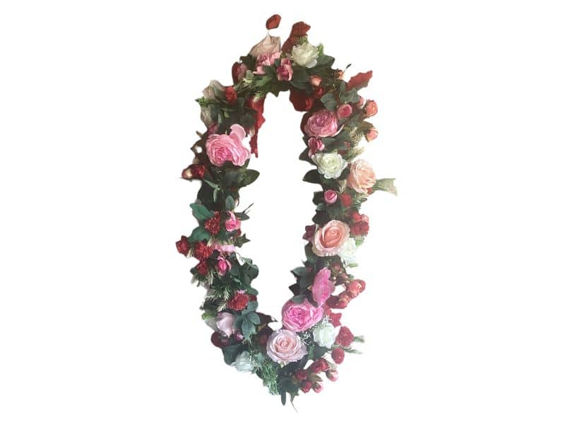 Garland - Peach ,Red and Pink for Hire Auckland Wide