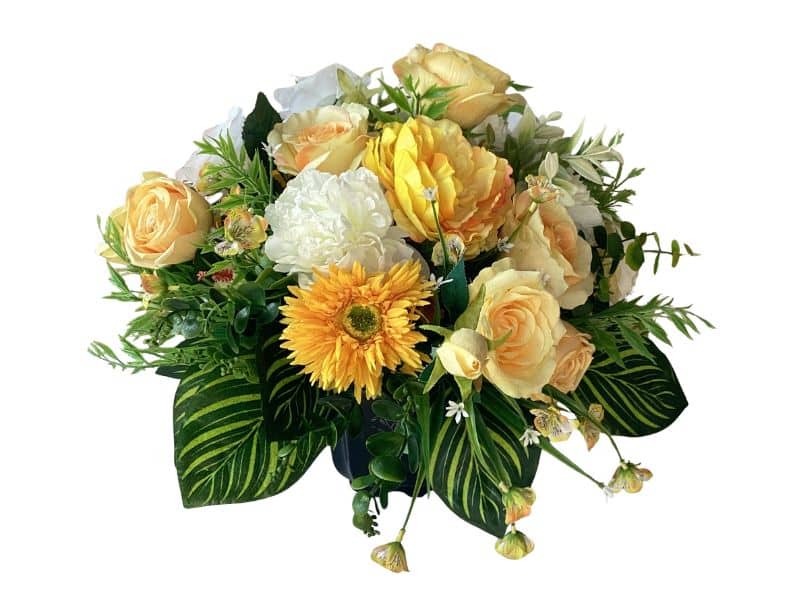 Yellow and White Table Decoration for Hire Auckland Wide