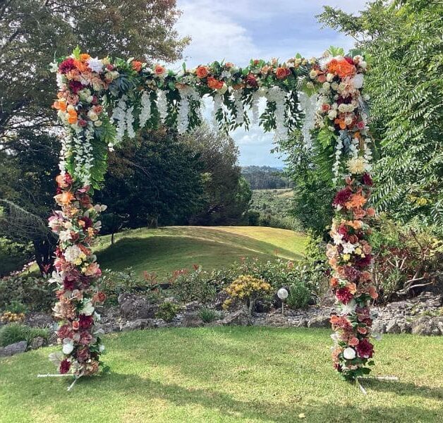 Decorated Wedding Arch for hire Auckland Wide