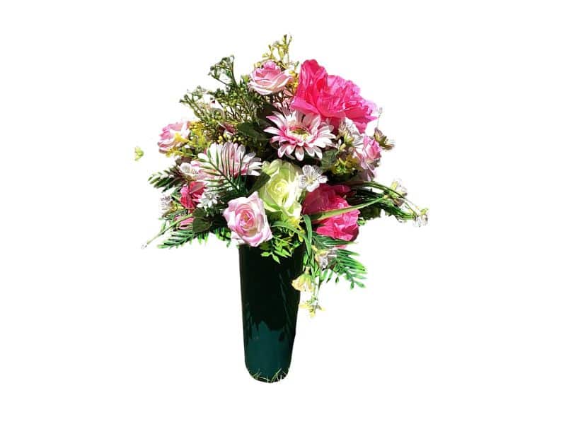 Flowers for Cemetery Hot Pink