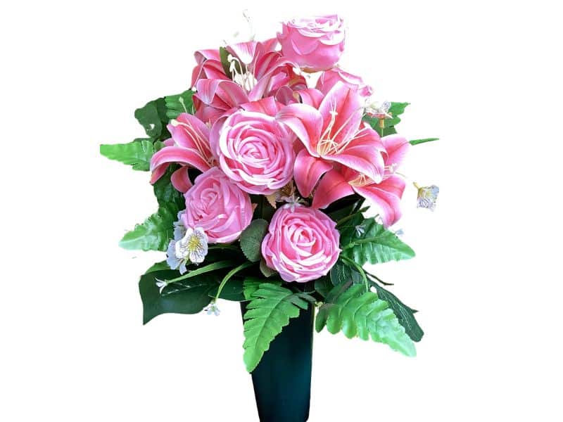 Flowers for Cemetery Pink