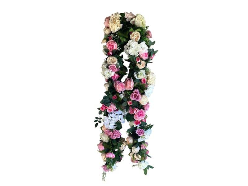 Wedding Venue Decoration Pink and Peach Garland
