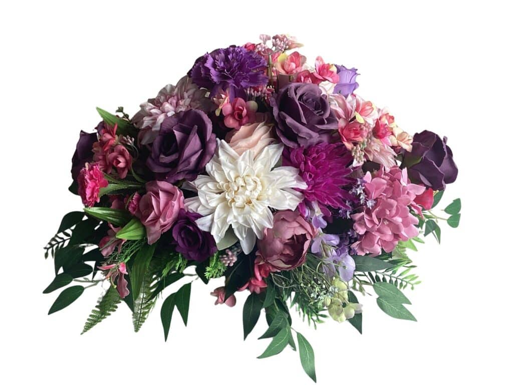 artificial flowers wedding table decoration small for hire Auckland wide