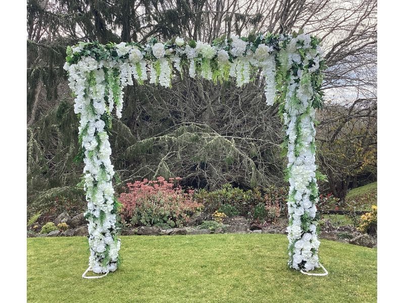 decorated wedding arch for hire Auckland wide